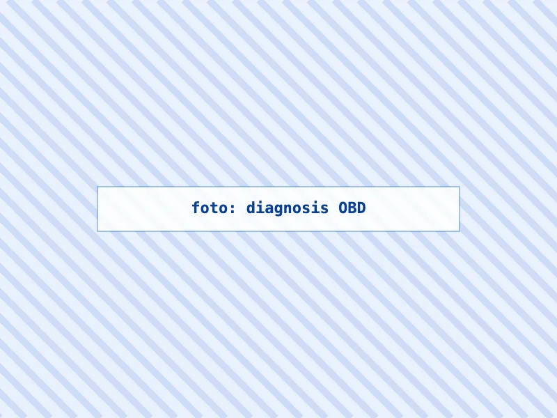 Diagnosis electrónica del filtro de partículas conectada al puerto OBD de un vehículo
